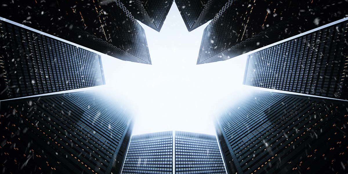 vayloe-blog-3 office buildings form the shape of a canadian maple leaf