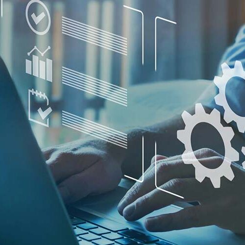 sunset fall Drone view of Barrie waterfront downtown with blue s FOI