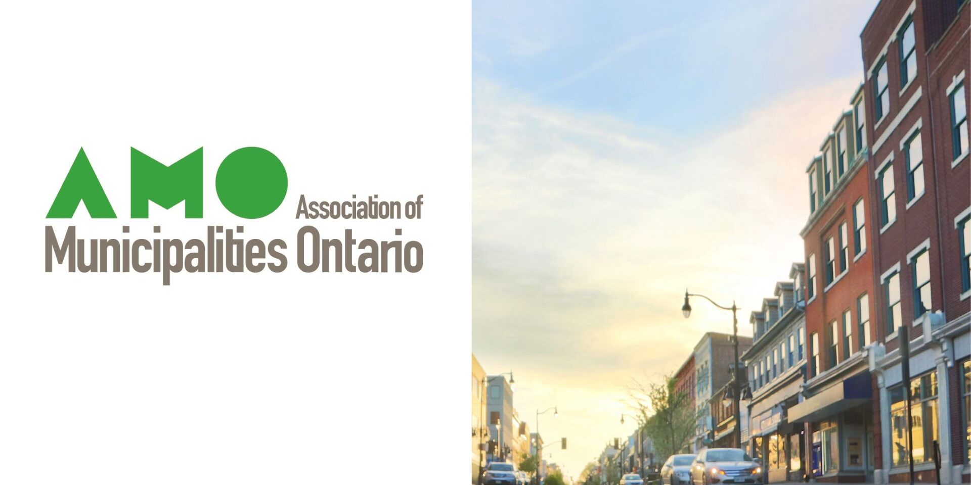 AMO Logo, small town mainstreet photo